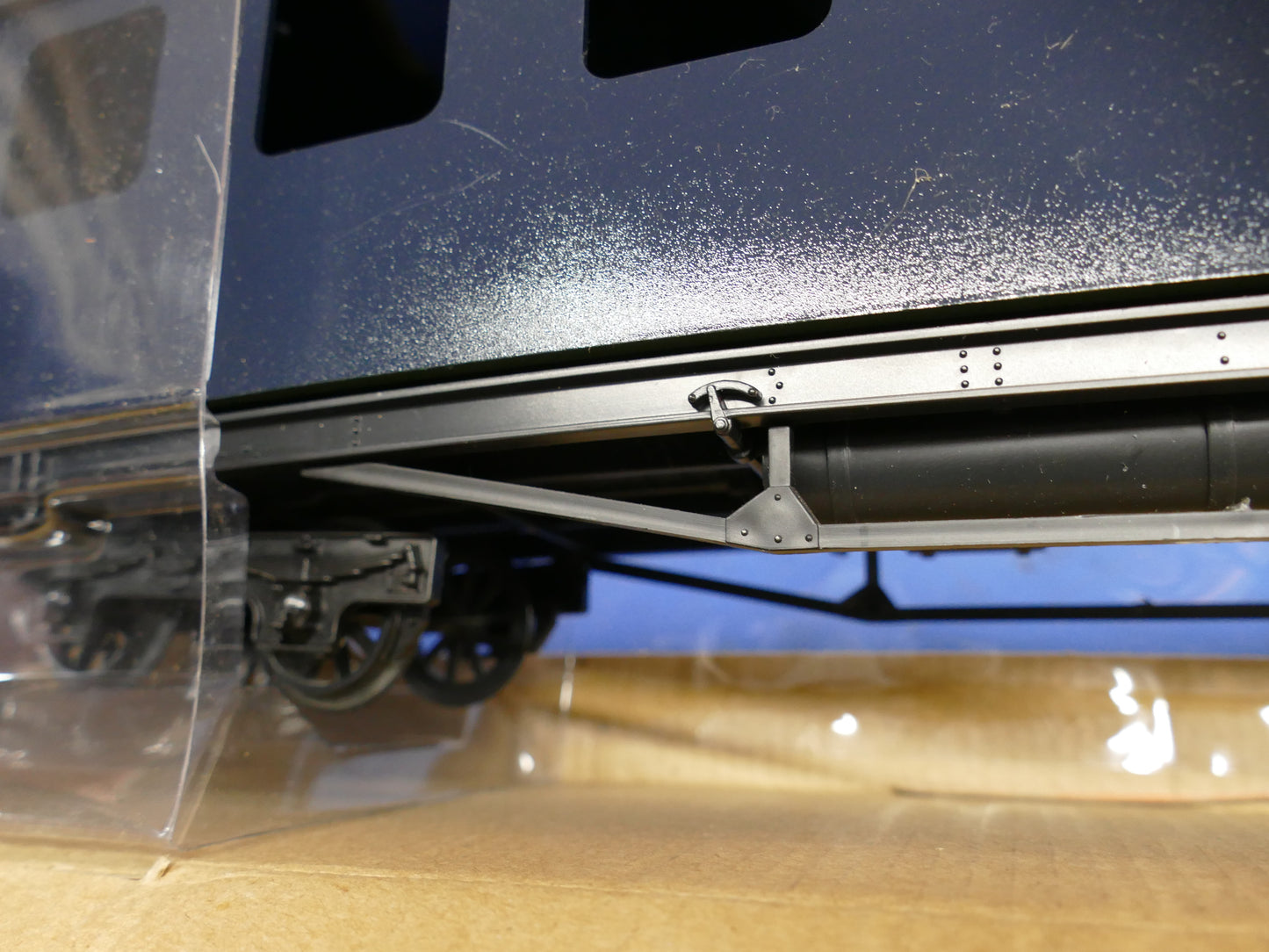 Train Bogie Coach Blue Repainted (used)