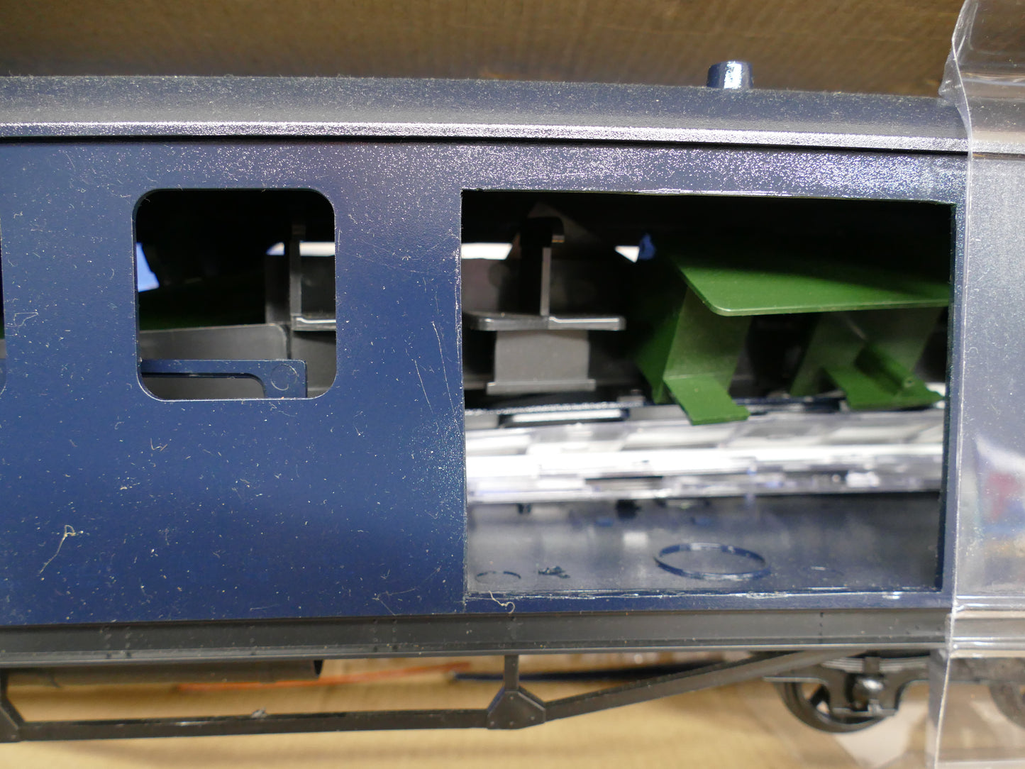 Train Bogie Coach Blue Repainted (used)