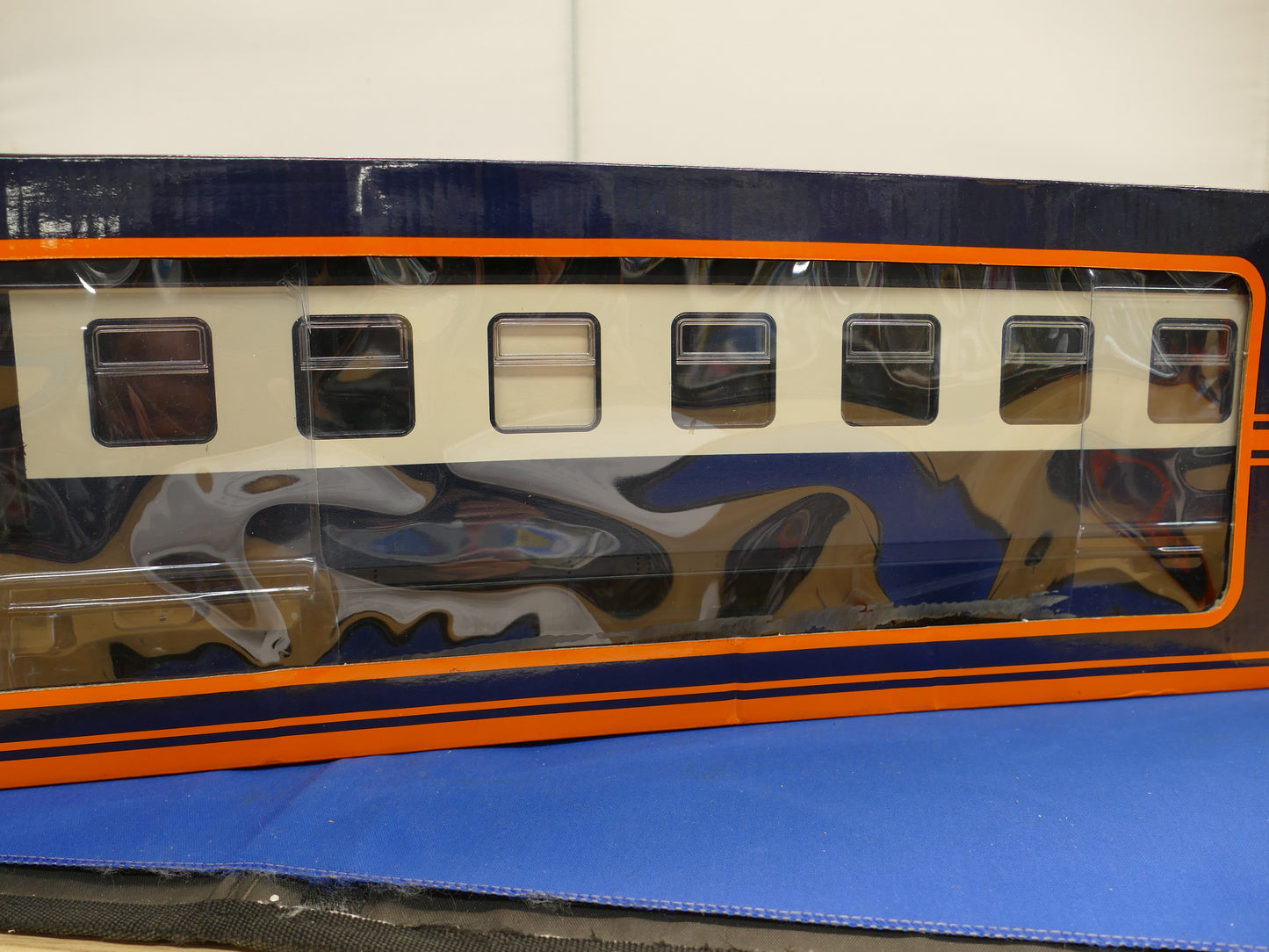 Train Bogie Coach Blue Repainted (used)