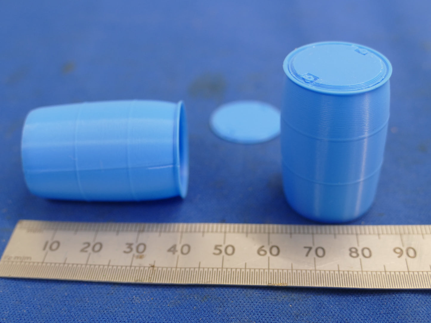 3D Collection - 2 Blue Barrels