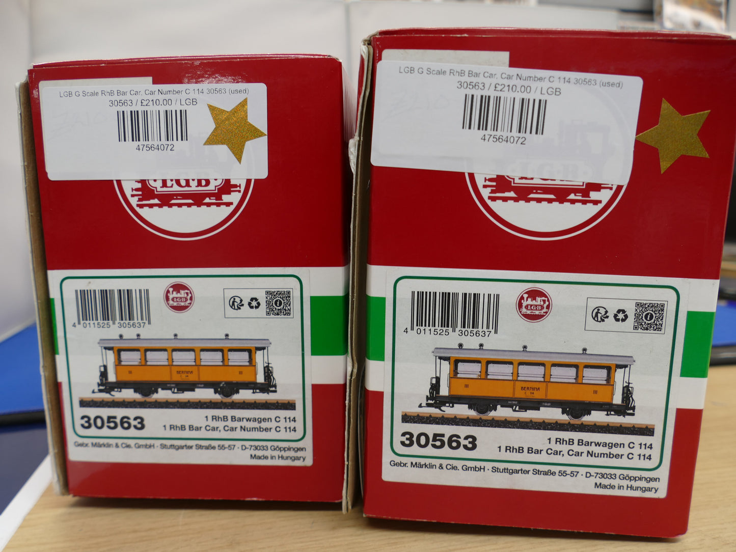 LGB G Scale RhB Bar Car, Car Number C 114 30563 (used)