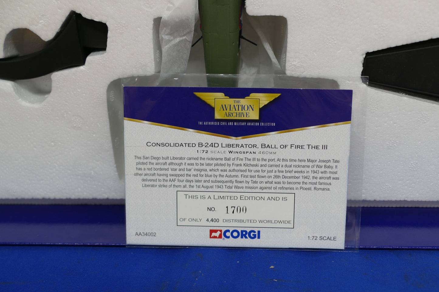 Corgi Consolidated Liberator (pre owned)