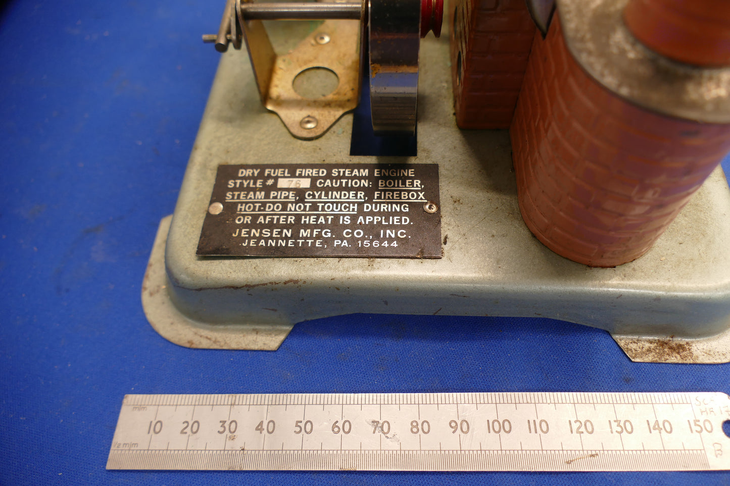 Jensen Static Live Steam Horizontal Model Engine (used)