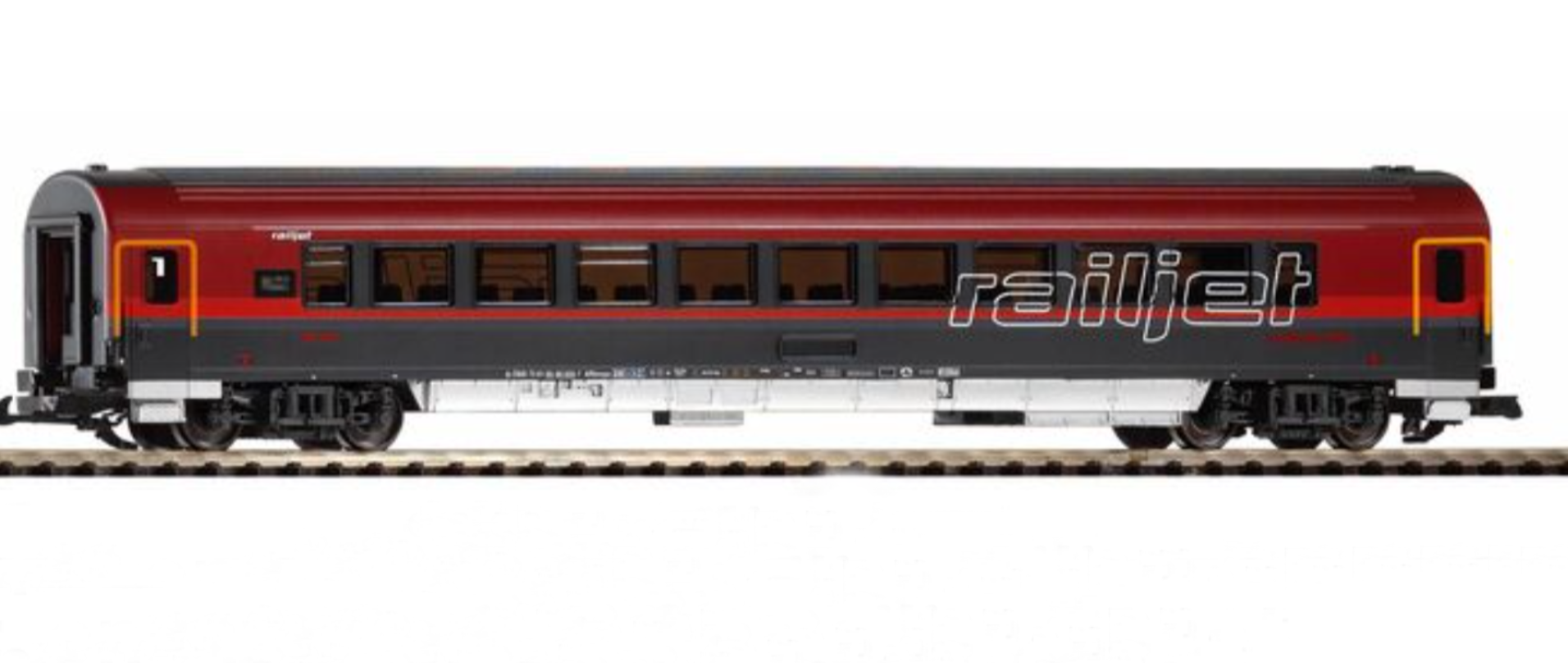 PIKO G Scale Personenwagen Railjet Buffet Coach OBB Ep.VI 37669 Tony Green Steam Models