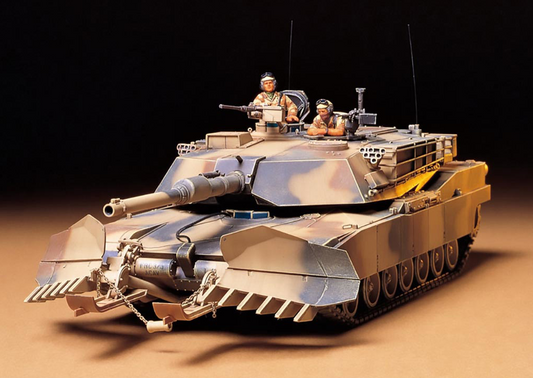 Tamiya - 1/35 U.S. M1A1 ABRAMS W/ MINE PLOW 35158