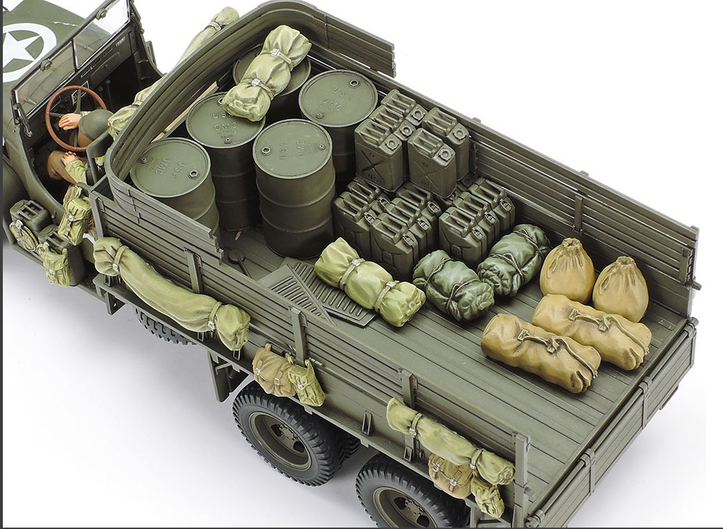 Tamiya - US 2.5 TON 6X6 CARGO TRUCK KIT- 35218