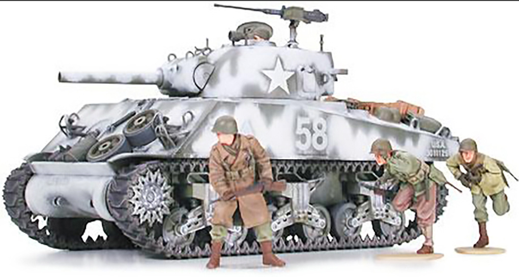 Tamiya - M4A3 SHERMAN 105MM HOWITZER KIT- 35251