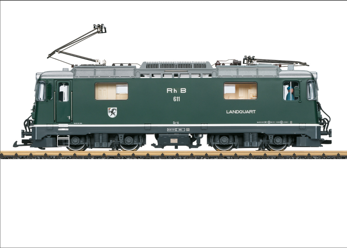 LGB RhB Electric Loco Ge 4/4 II 611 Ep. VI