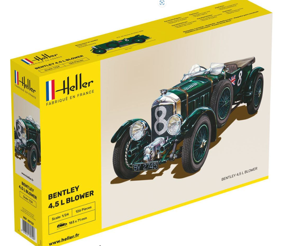 Heller 80722 1:24 Bentley Blower 1930 4.5 litre Supercharged