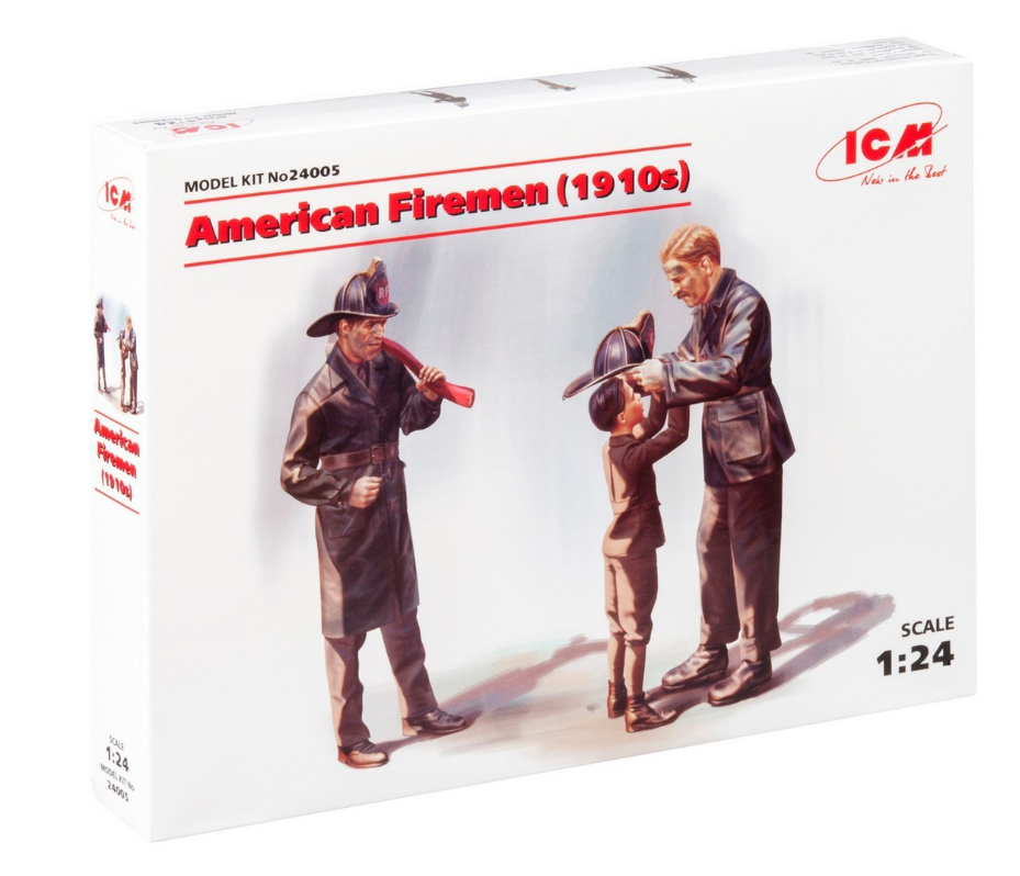 ICM American Firemen (1910s) 3 Figures