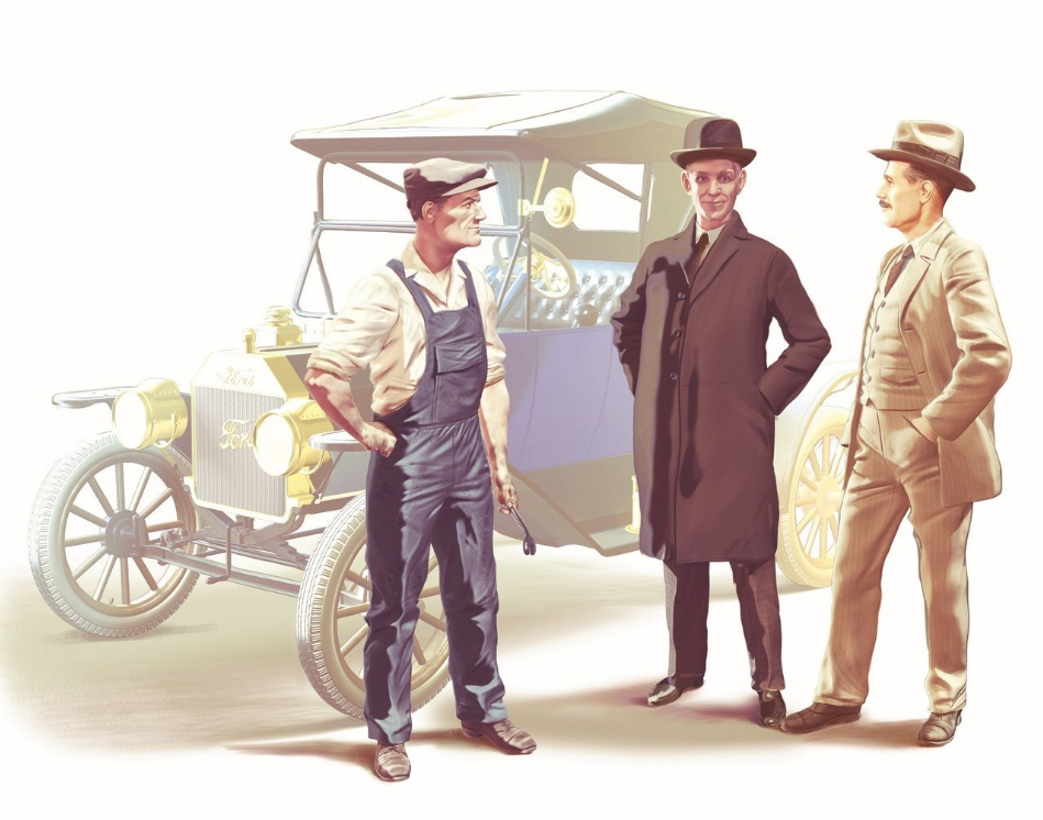 Henry Ford & Co with 3 Figures