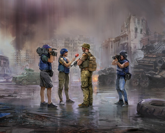 Journalists In War with 4 Figures
