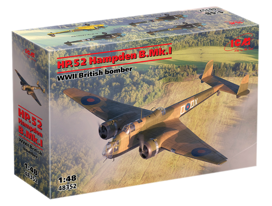 HP.52 Hampden B.Mk.I WWII British Bomber