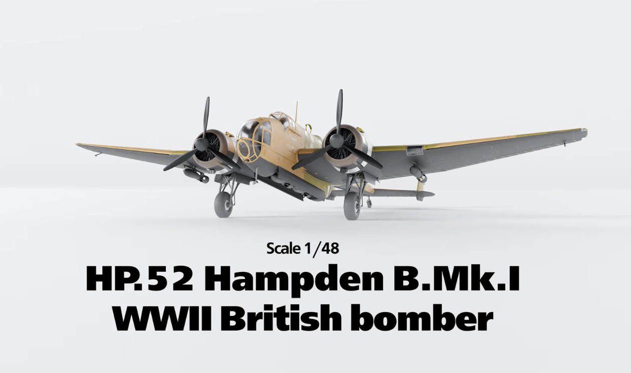 HP.52 Hampden B.Mk.I WWII British Bomber