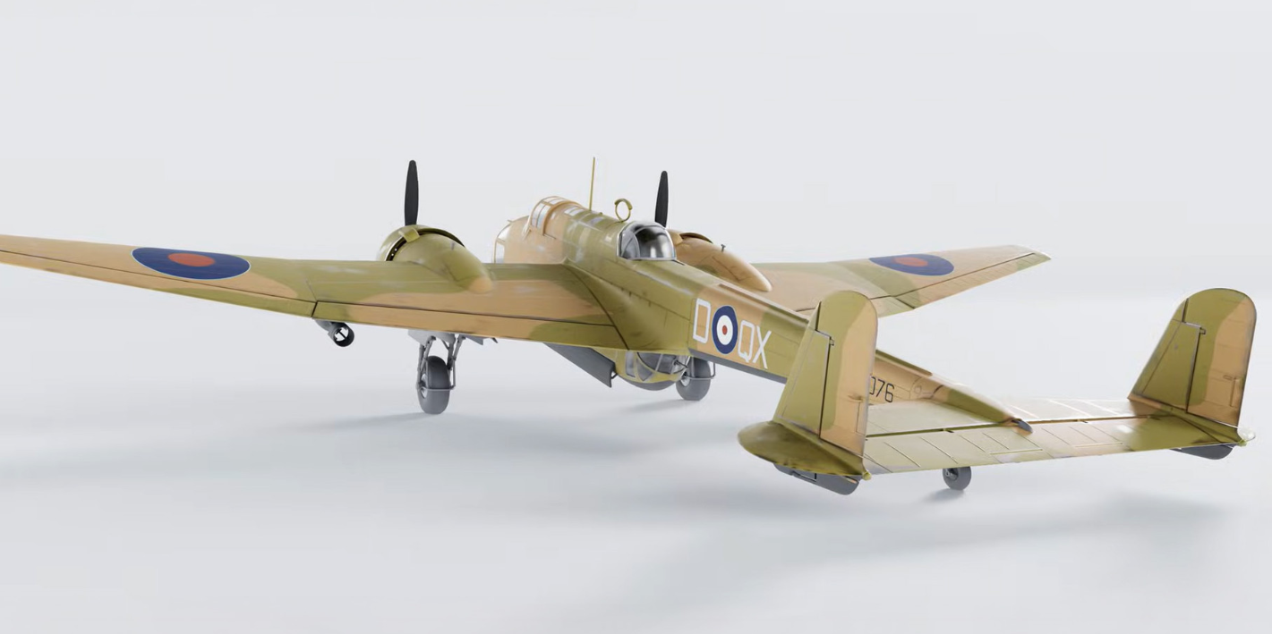 HP.52 Hampden B.Mk.I WWII British Bomber