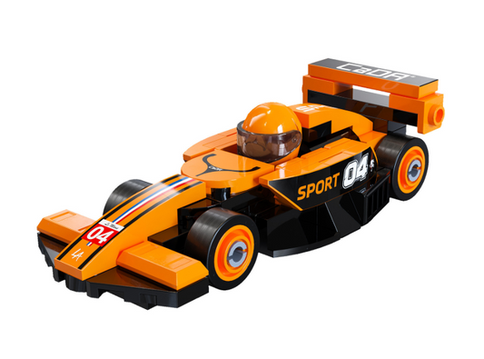 Cada Mini Orange Circuit Racing Car - 70 pcs