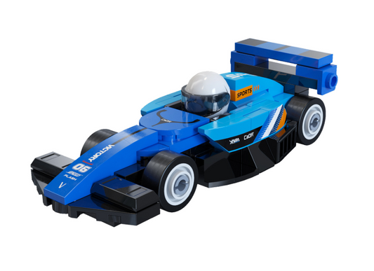 Cada Mini Blue Circuit Racing Car - 70 pcs