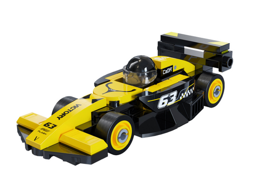 Cada Mini Yellow Circuit Racing Car - 70 pcs