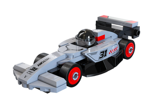 Cada Mini Grey Circuit Racing Car - 70 pcs