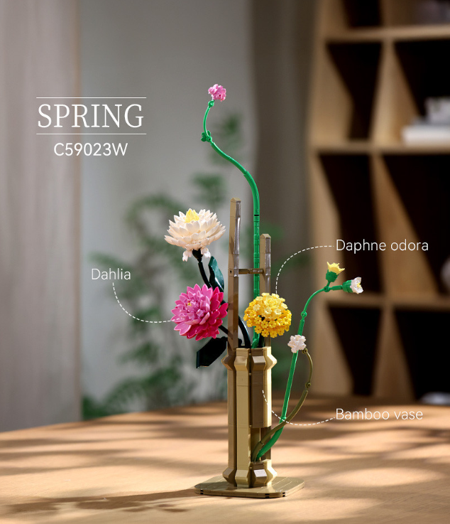 Cada Oriental Floral Art: Spring - 613 pcs