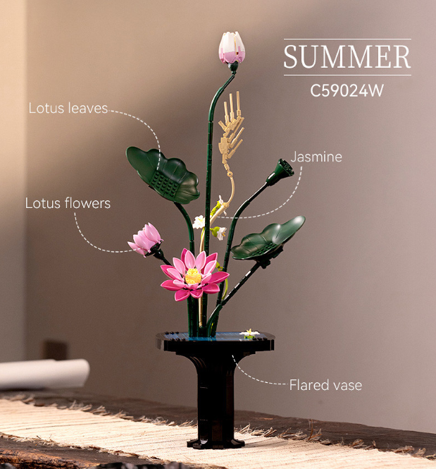 Cada Oriental Floral Art: Summer - 751 pcs