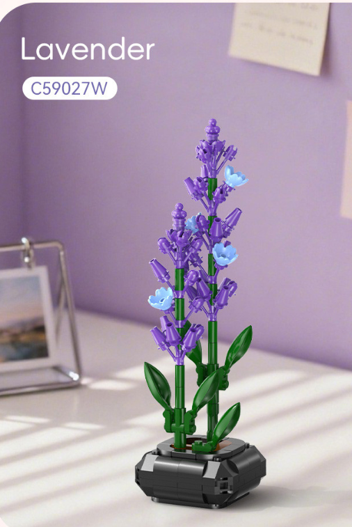 Cada Lavender Building Block Planter - 205 pcs