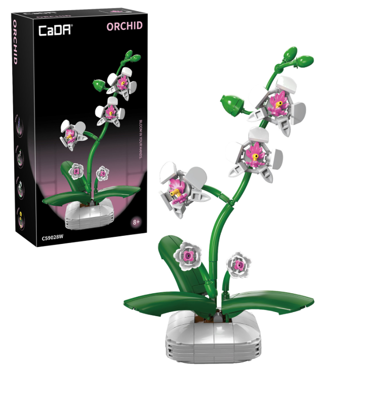 Cada Orchid Building Block Planter - 237 pcs