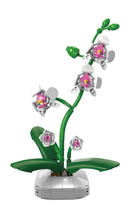 Cada Orchid Building Block Planter - 237 pcs