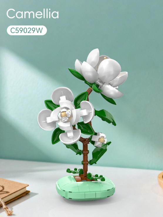 Cada Camellia Building Block Planter - 301 pcs