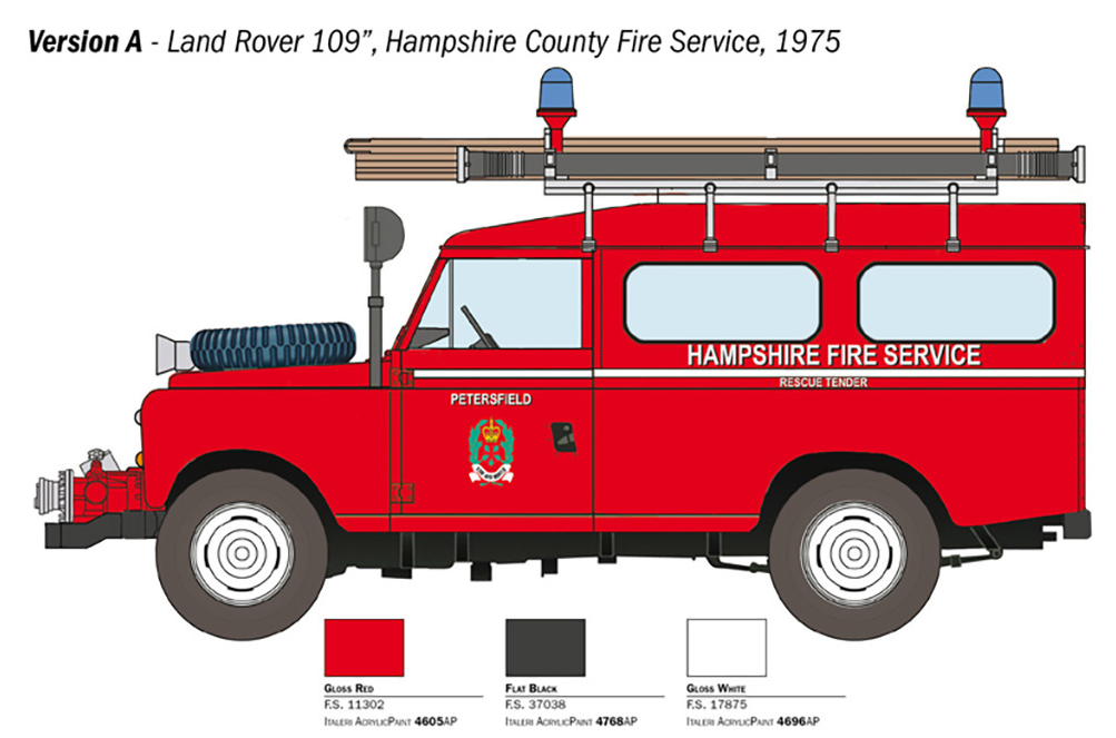 Land Rover Fire Truck 1:24