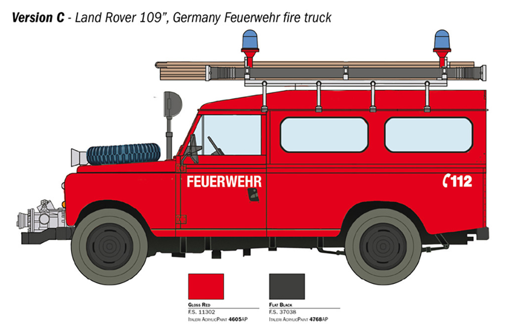 Land Rover Fire Truck 1:24