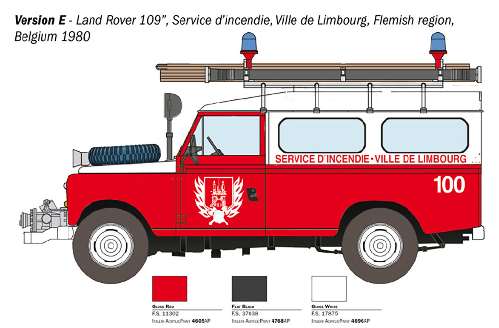 Land Rover Fire Truck 1:24