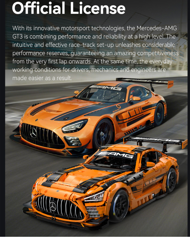 1:8 Mercedes-AMG GT3 - 5466 pcs