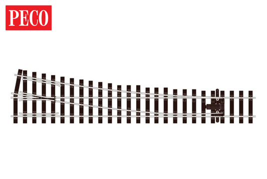 PECO Streamline 1 CODE 200 Turnout, Medium Radius, Right Hand