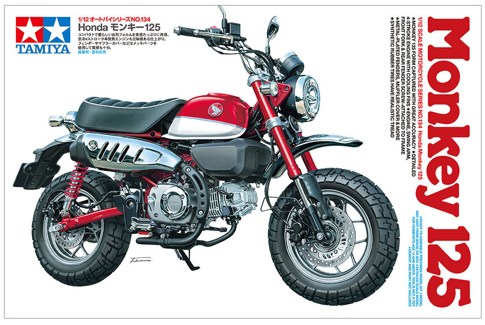 TAMIYA 1/12 Honda Monkey 125 (2018) Model Kit