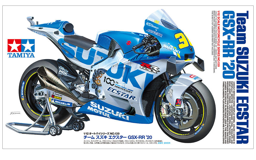 TAMIYA 1/12 Team Suzuki Ecstar GSX-RR 2020 Model Kit