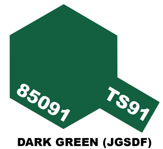Tamiya Spray Paint 85091 TS-91 Dark Green (JGSDF)