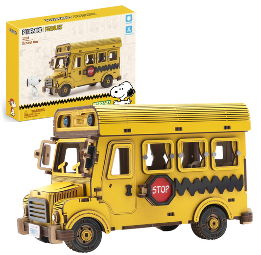 Puremind - Peanuts™ Snoopy Yellow School Bus
