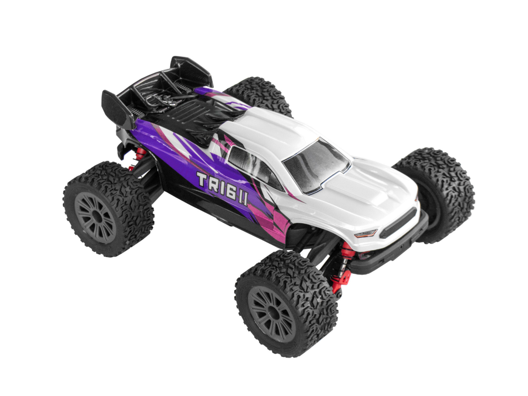Tamiya RC Vehicles - TR16II Brushed RC Truggy (Purple, Pink & White) 1:16