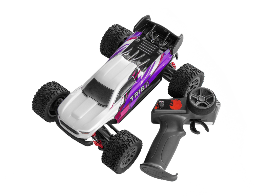 Tamiya RC Vehicles - TR16II Brushed RC Truggy (Purple, Pink & White) 1:16
