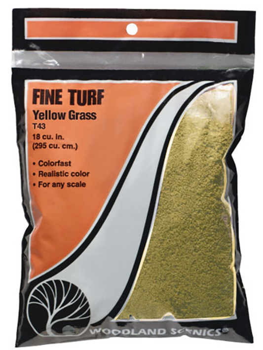 Woodland Scenics - Yellow Grass Fine Turf (Bag)