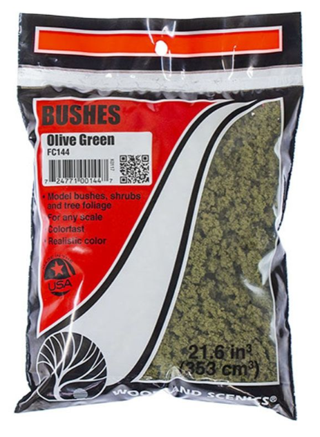 Woodland Scenics - Olive Green Bushes (Bag)