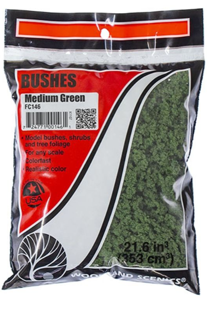 Woodland Scenics - Medium Green Bushes (Bag)