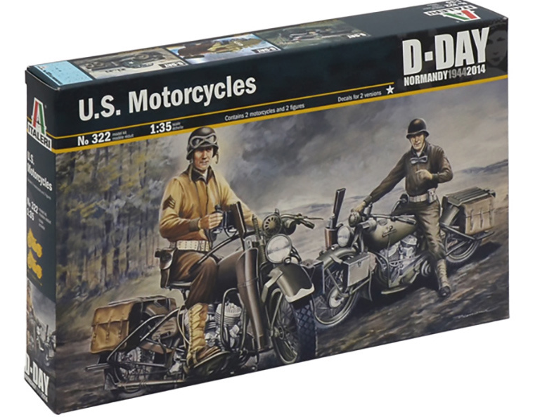 ITALERI 1/35 U.S. MOTORCYCLES WW2