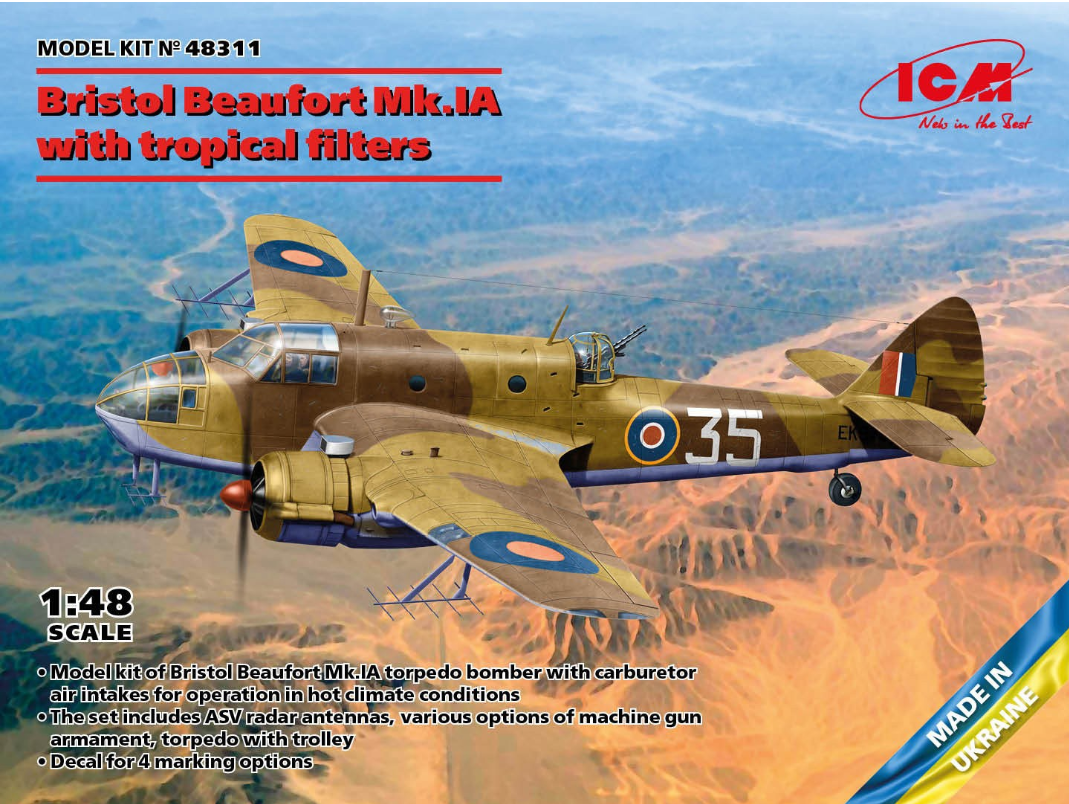 ICM - Bristol Beaufort Mk.IA with Tropical Filters