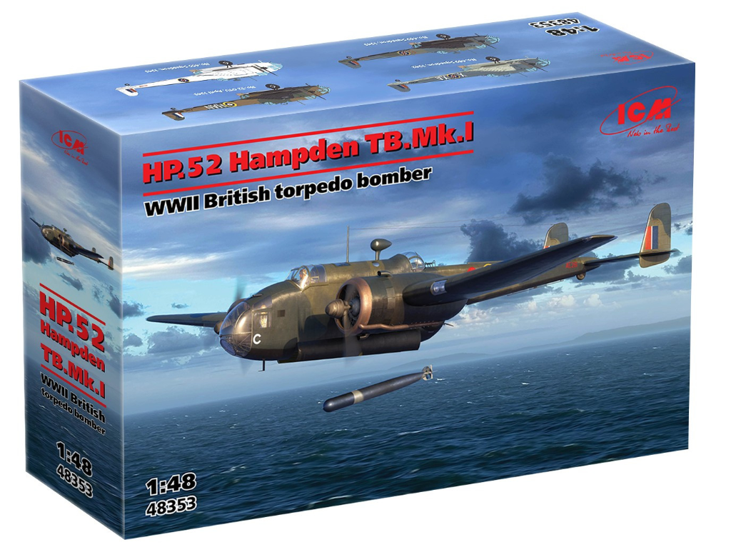 HP.52 Hampden TB.Mk.I WWII British Torpedo Bomber