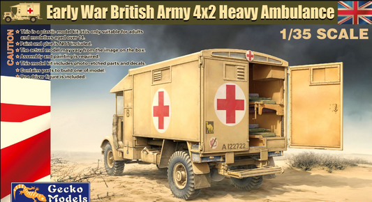 GECKO MODELS UK CORE RANGE 1/35 Early War British Army 4×2 Heavy Ambulance