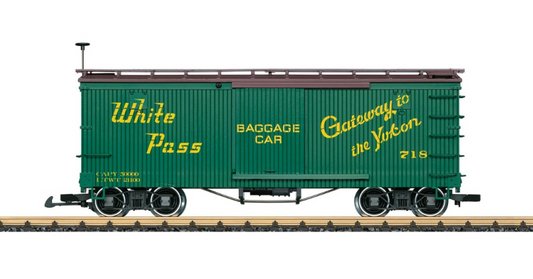 LGB 48675 White Pass & Yukon RR Boxcar w/Metal Wheels 48675