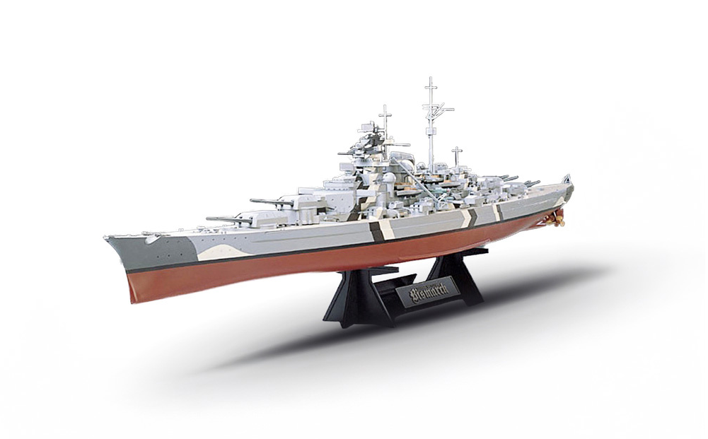 TAMIYA - 1/350 German Battleship Bismarck with Stand