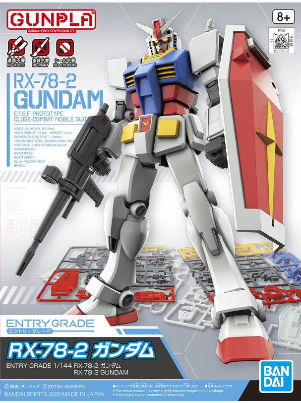 Revell Bandai EG 1/144 RX-78-2 Gundam (3L)
